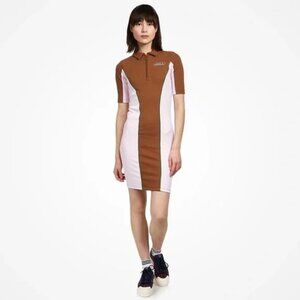 Adidas Retro Luxury Pink Brown Tennis Sports Dress New w Tags Size Large